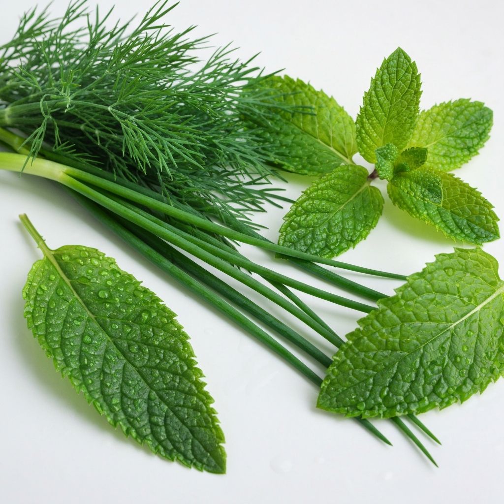 Frische Kräuter und Pflanzen